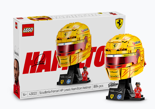 LEGO Editions 43022 Scuderia Ferrari HP Lewis Hamilton Helmet Set