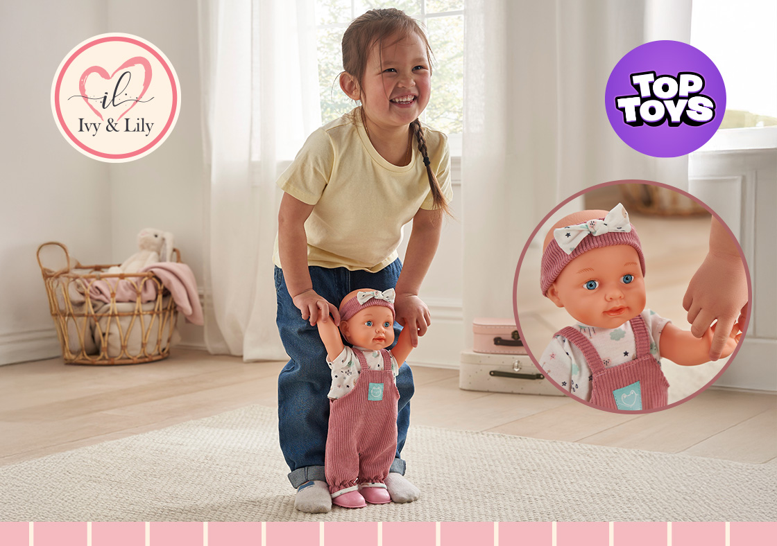 Ivy & Lily Baby Learns to Walk Interactive Doll
