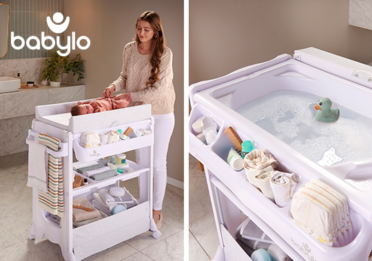 Babylo Bath and Baby Changing Table Koala Green