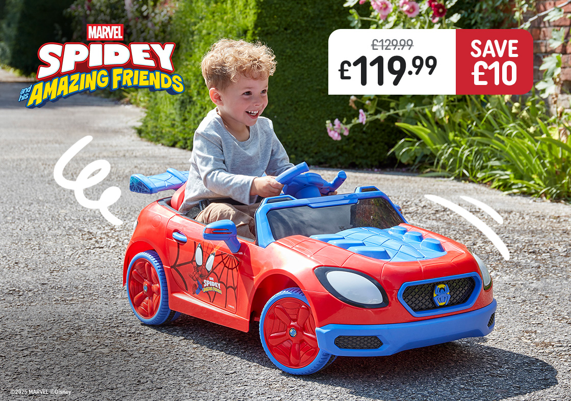 Spidey and His Amazing Friends 12V Electric Ride On Car with Remote Control