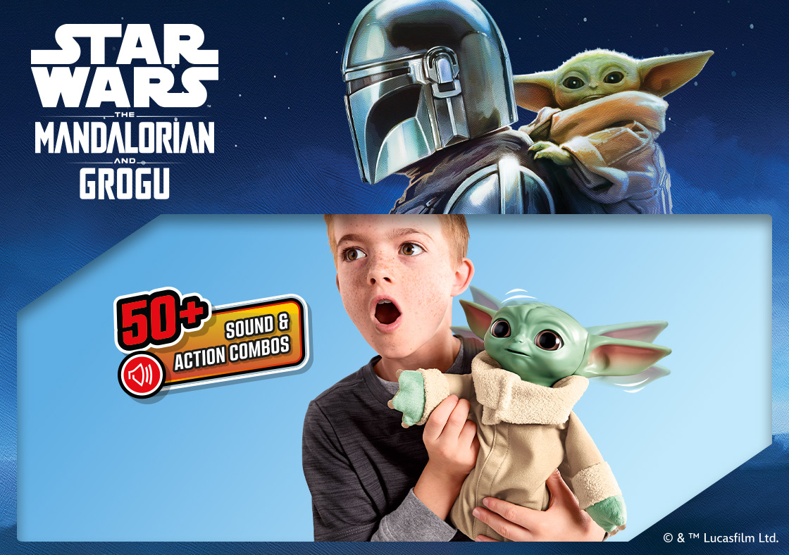 Star Wars The Mandalorian and Grogu Action Buddy Grogu Interactive Toy