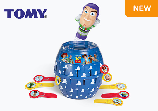 TOMY Pop-Up Disney Pixar Toy Story Buzz Lightyear Game