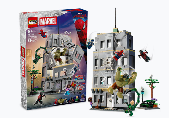 LEGO Marvel 76350 Spider-Man vs. Hulk Epic Clash Set