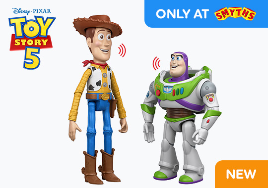 Disney Pixar Toy Story 5 Interactables Figure 2 Pack Woody & Buzz Lightyear