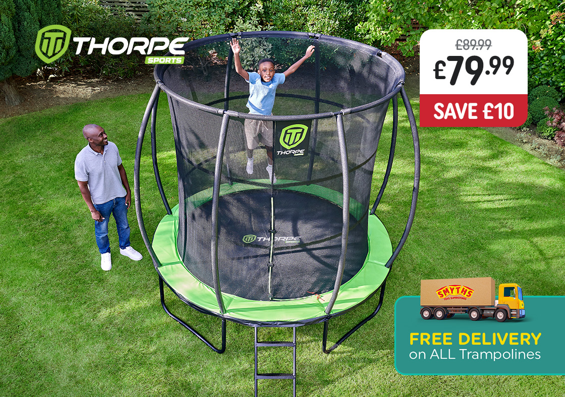 8ft Thorpe Trampoline with Enclosure Net