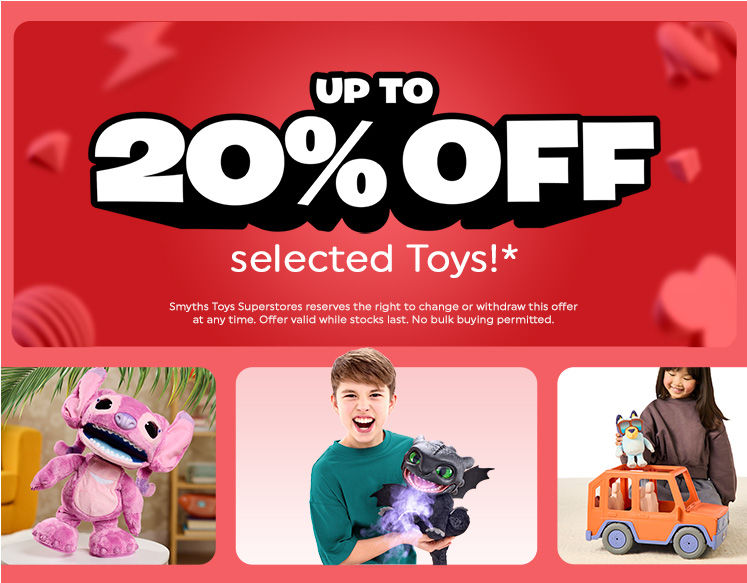 Up to 20% off selected toys