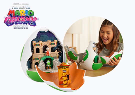 Nintendo The Super Mario Galaxy Movie Yoshi Egg Playset