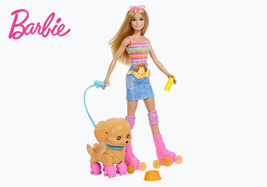 Barbie Pets Skate & Run Pup Set