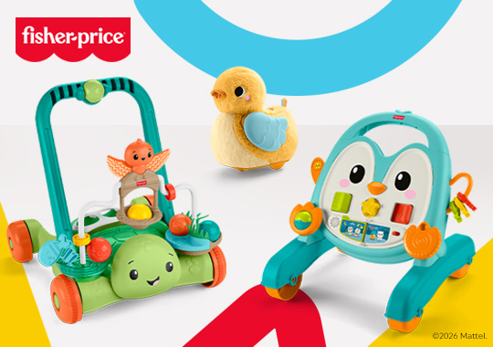 Fisher-Price Cuddle & Crawl Duck, Penguin and Turtle Walker