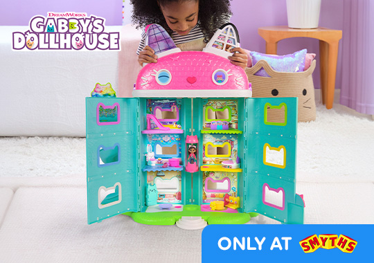 Gabbys Dollhouse The Movie Deluxe Interactive Meow-mazing Dollhouse Playset