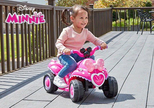 Minnie Mouse & Spider-Man Quad Bike 6V Electric Ride Ons