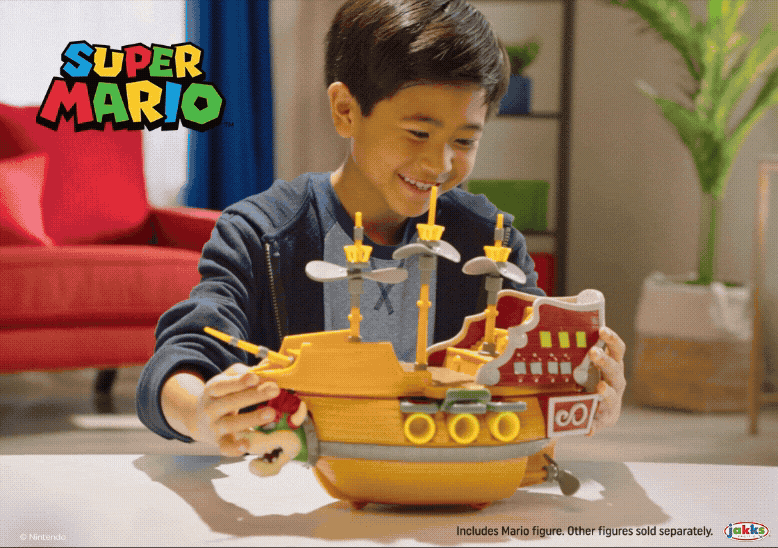 Super Mario DLX Bowsers Ship Playset