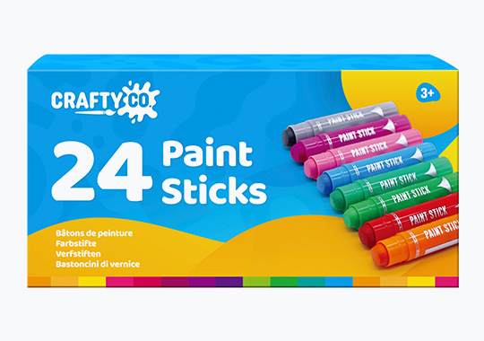 Crafty Co. Paint Sticks 24 Pack