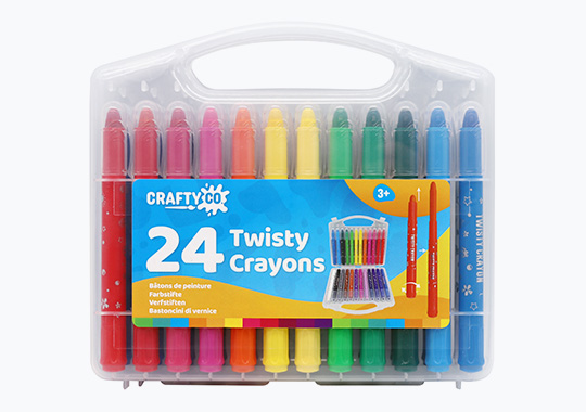 Crafty Co. Twisty Crayons Set 24 Piece