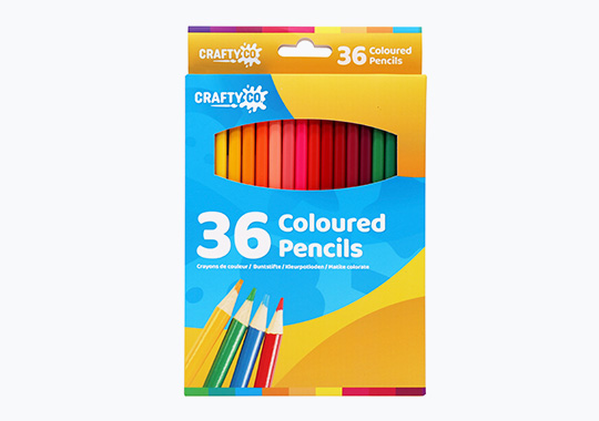 Crafty Co. Coloured Pencils 36 Pack