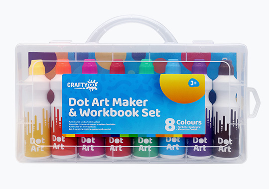 Crafty Co. Dot Art Maker Colouring Activity Workbook Set