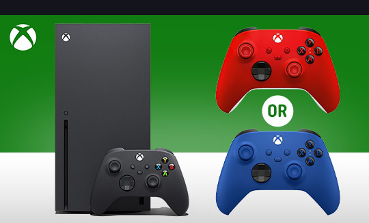 XBOX Series X Console (with Black Controller) & Extra Wireless Controller Bundle