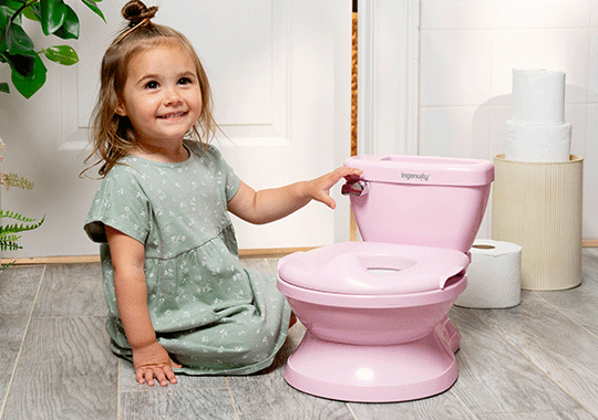 Ingenuity 2-in-1 My Size Pro Potty White/ Pink