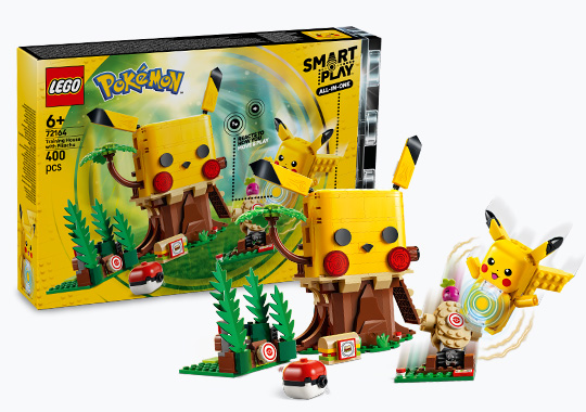 LEGO Pokemon 72164 SMART Play Training House with Pikachu Set