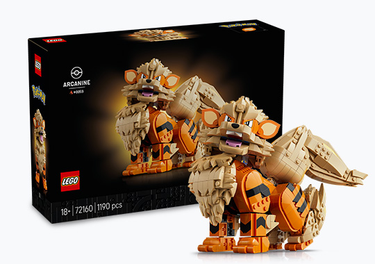 LEGO Pokemon 72160 Arcanine Set for Adults