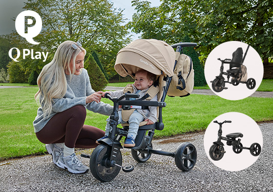 QPlay Comfo Max 6-in-1 Trike Beige