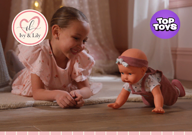 Ivy & Lily Baby Learns to Walk Interactive Doll