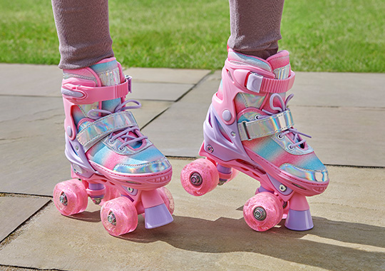 Glitter Glow Roller Skates with LED Wheels UK Size 13 - 2