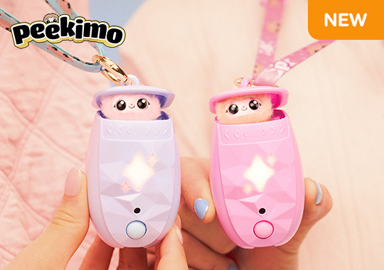 Peekimo Tiny Wearable BFF Interactive Pet Pink/Purple