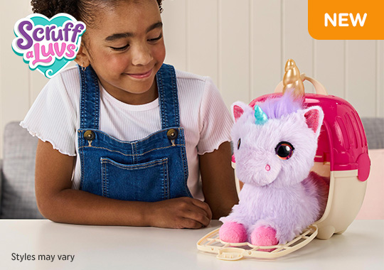 ScruffaLuvs Plush Pet Unicorn Scruffs Single Pack Assortment
