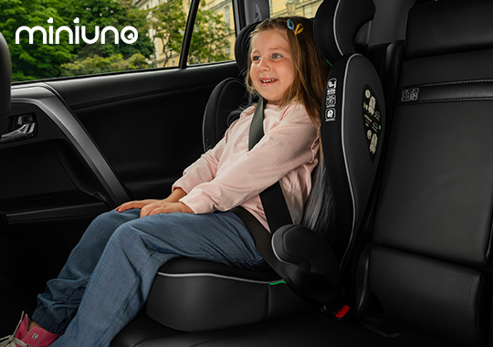 miniuno Tripiie i-Size R129 Belt-Fitted High-Back Booster Seat