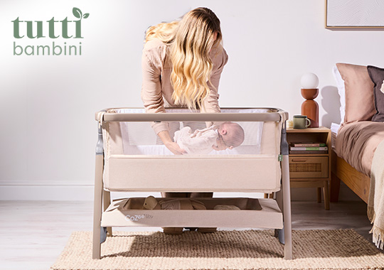 Tutti Bambini CoZee Lite Bedside Crib Latte