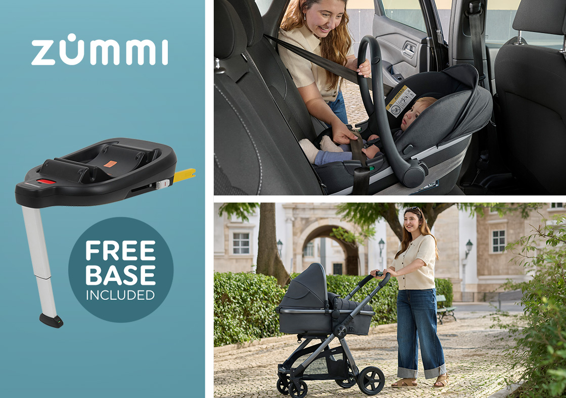 Zummi Panorama XTi 2-in-1 Travel System with EnfaSafe i-Size Car Seat Pewter