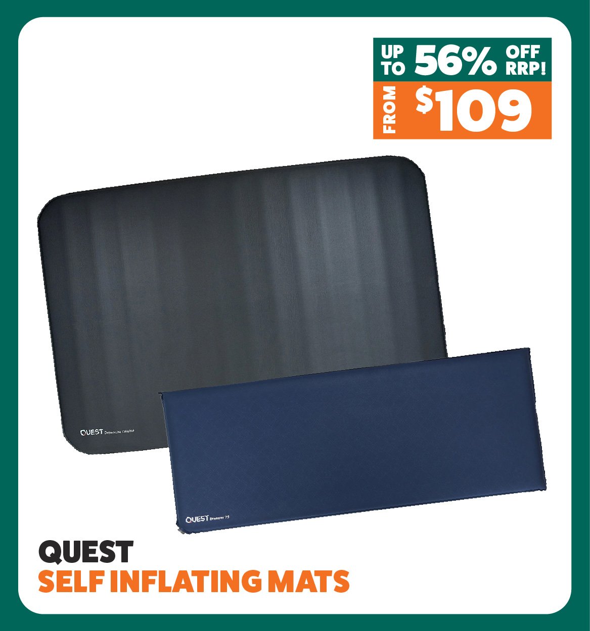 Quest Outdoors Self Inflating Mats