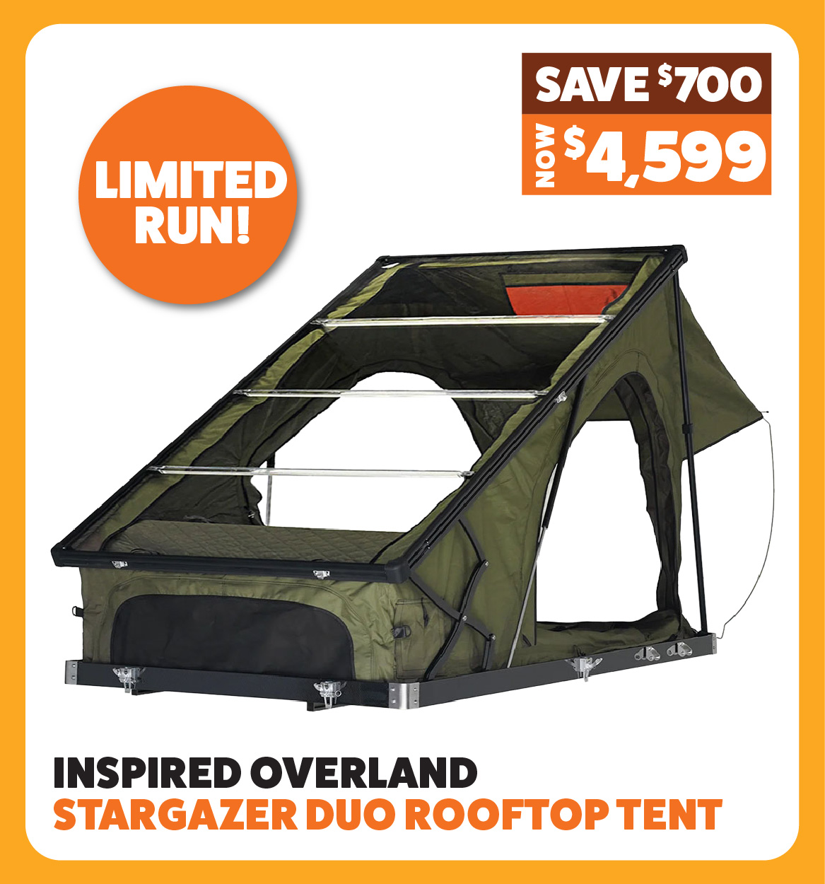 Inspired Overland Stargazer Duo Rooftop Tent − Limited Run