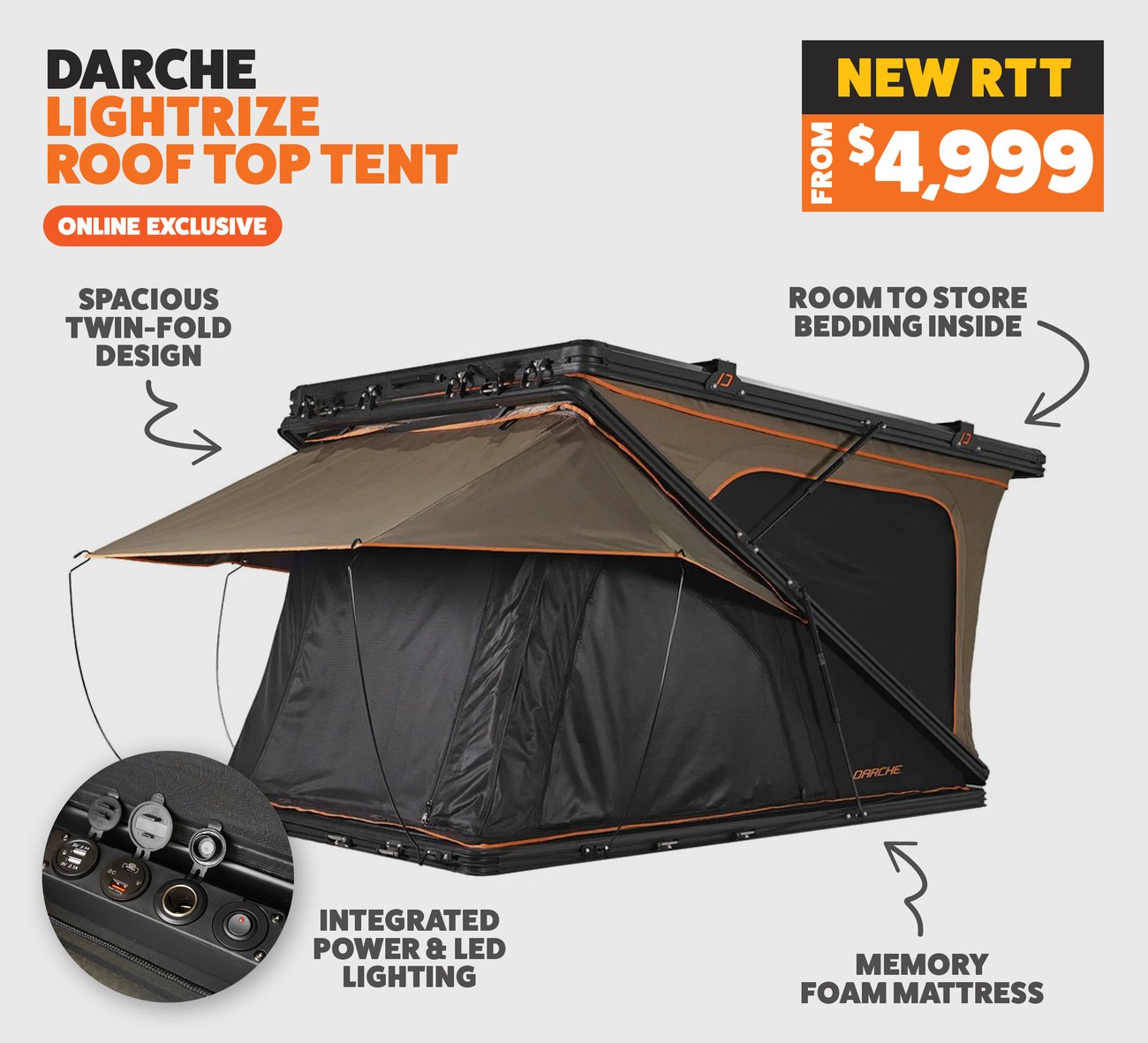 Darche Lightrize Roof Top Tent
