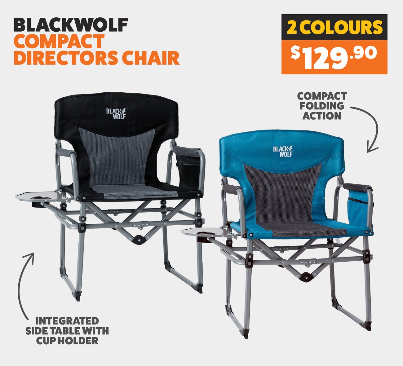 BlackWolf Compact Directors Chair