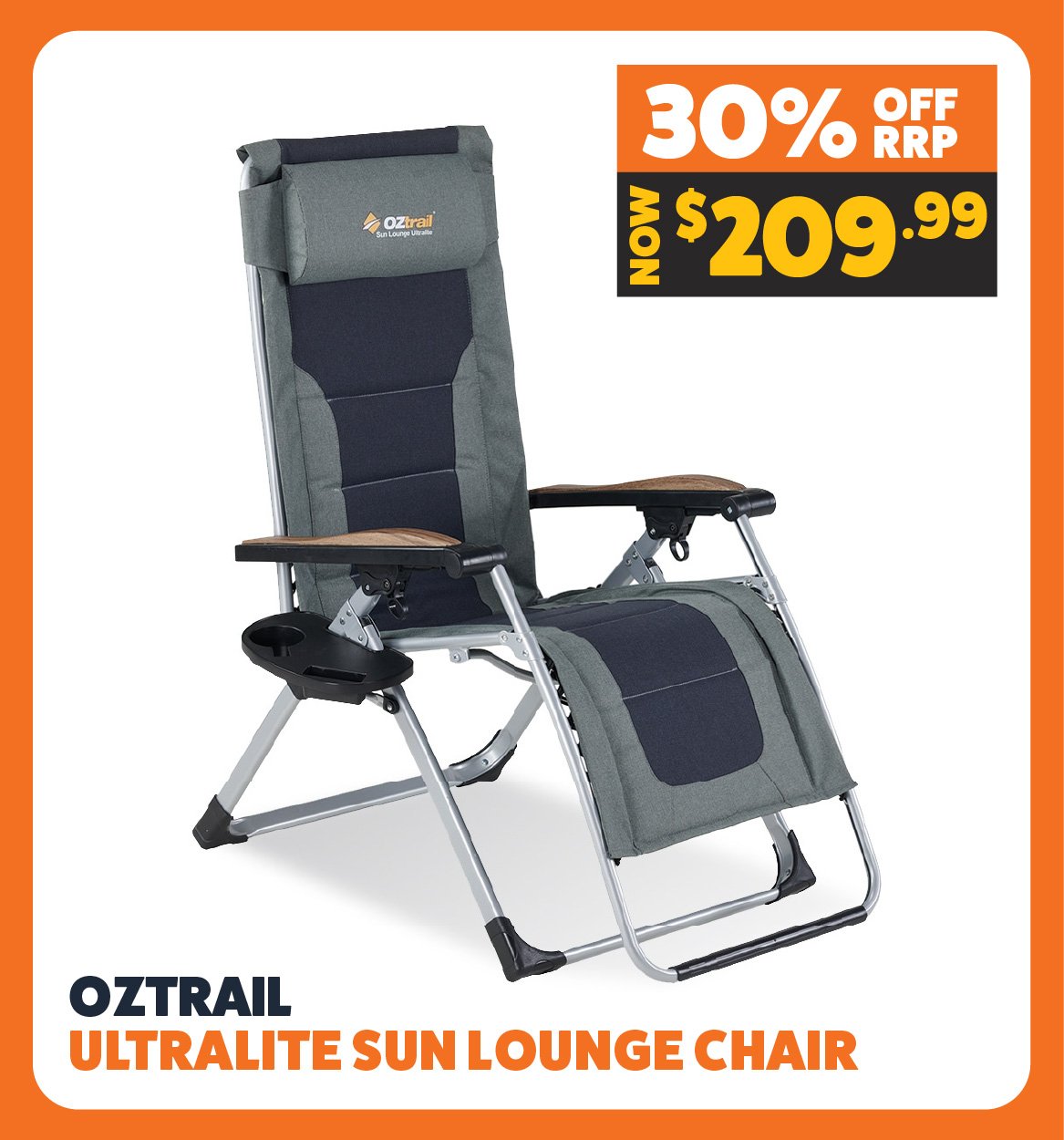 OZtrail Ultralite Sun Lounge Chair