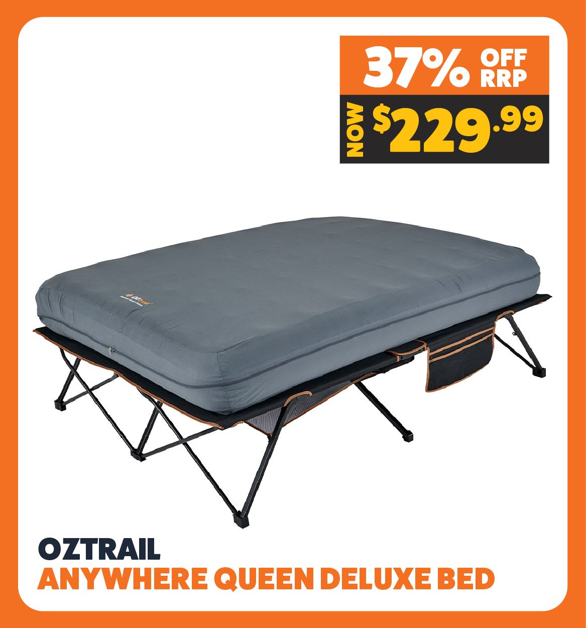 OZtrail Anywhere Queen Deluxe Bed