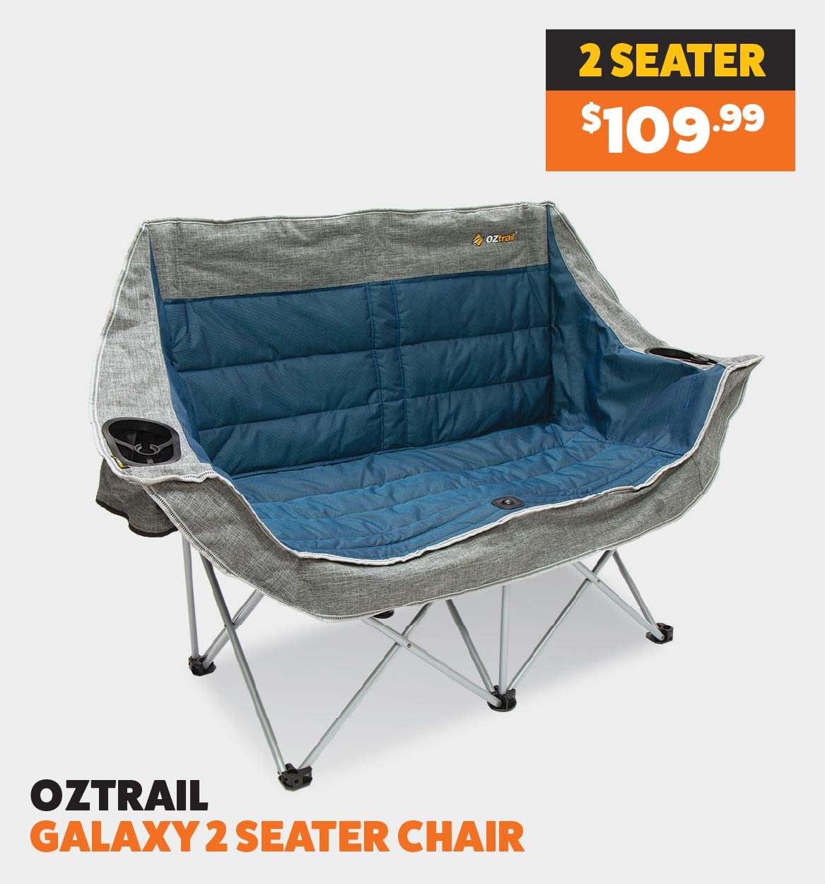 OZtrail Galaxy 2 Seater Chair