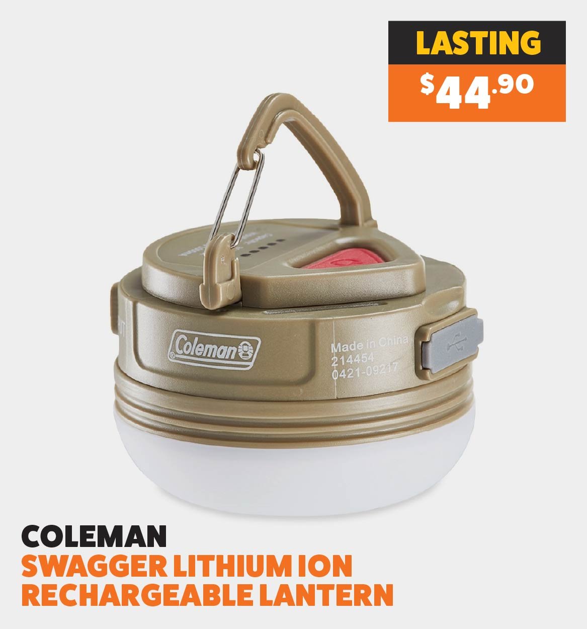 Coleman Swagger Lithium Ion Rechargeable Lantern
