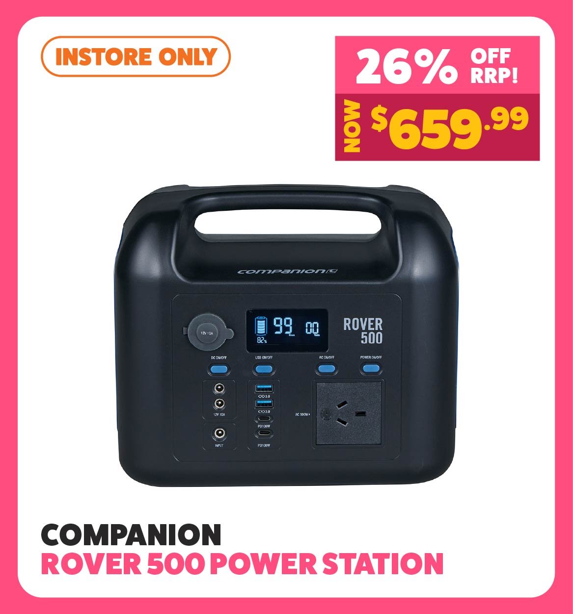 Companion Rover 500 Power Station