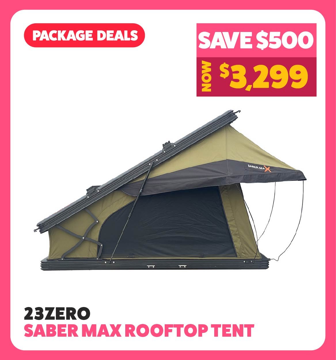  23Zero Saber Max Hard Shell Rooftop Tent