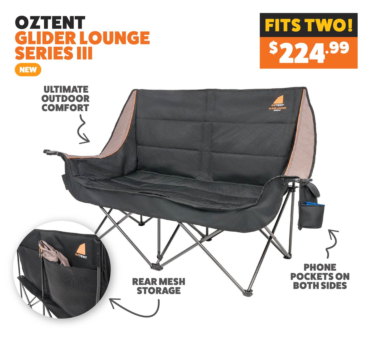 Oztent Glider Lounge Series 3