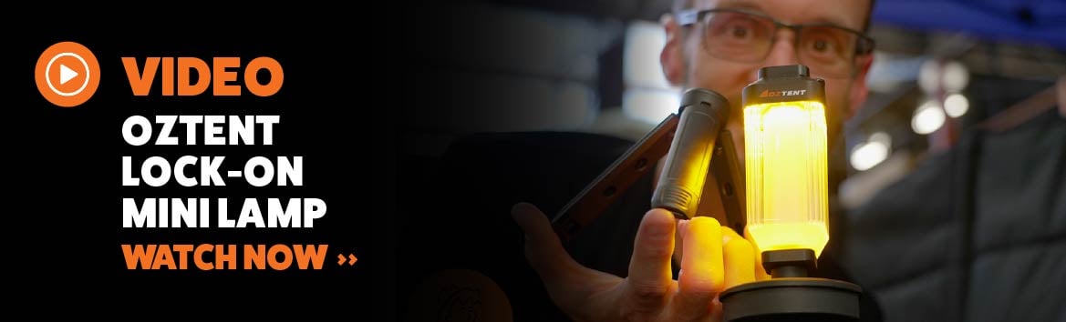 Oztent Lock-On mini lamp video