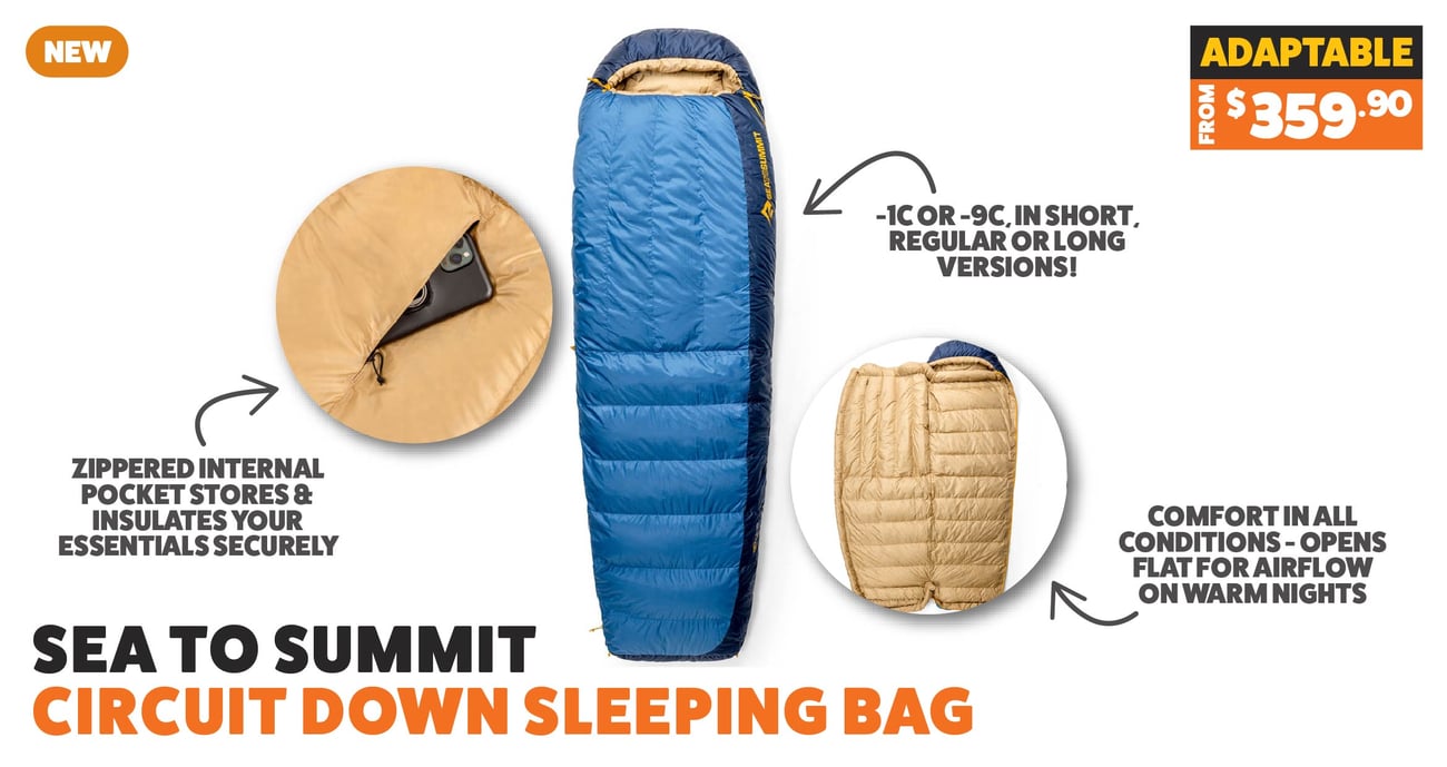 Sea to Summit Circuit Down Sleeping Bags.