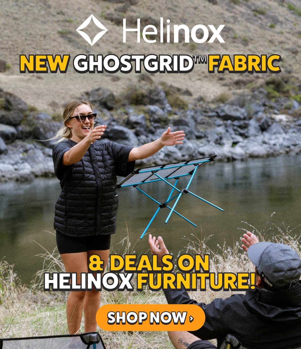 New GhostGrid™ Fabric & Deals on Helinox Furniture