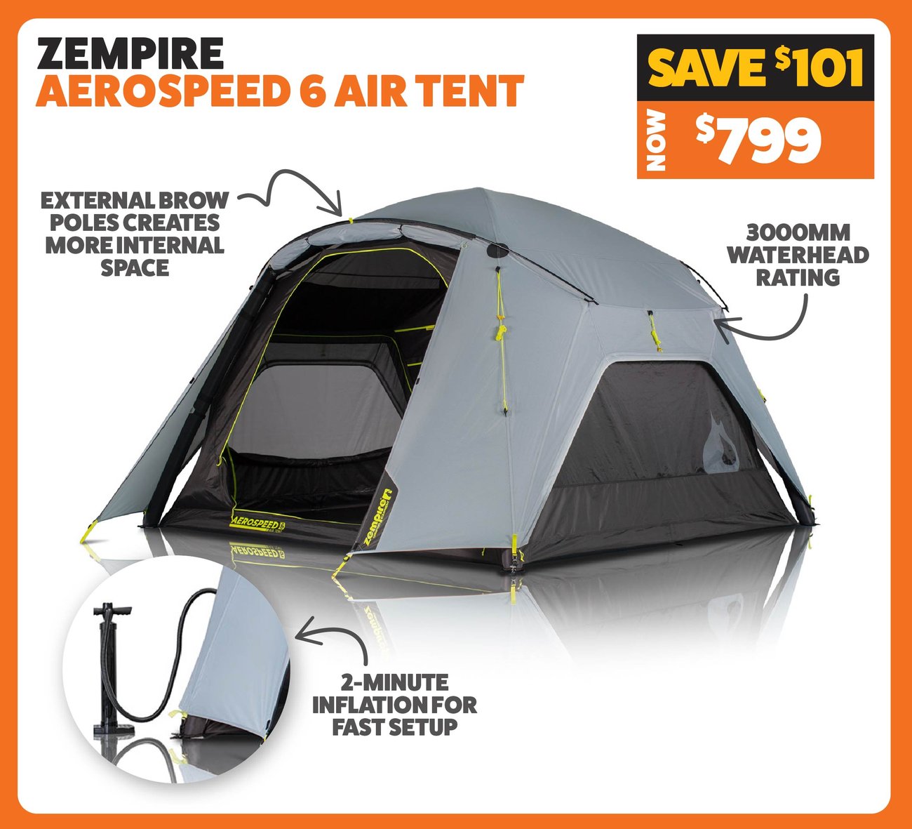 Zempire Aerospeed 6 Air Tent