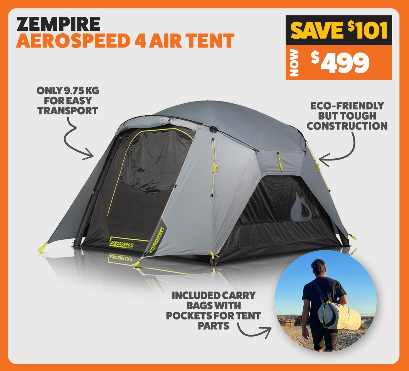 Zempire Aerospeed 4 Air Tent