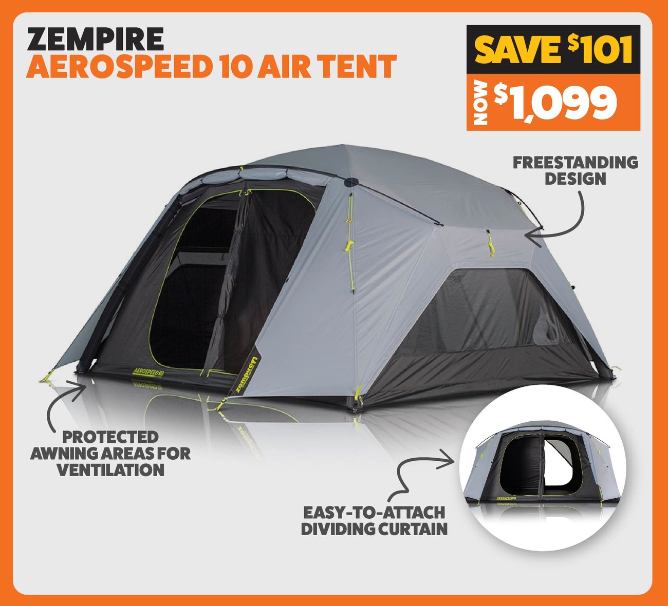 Zempire Aerospeed 10 Air Tent