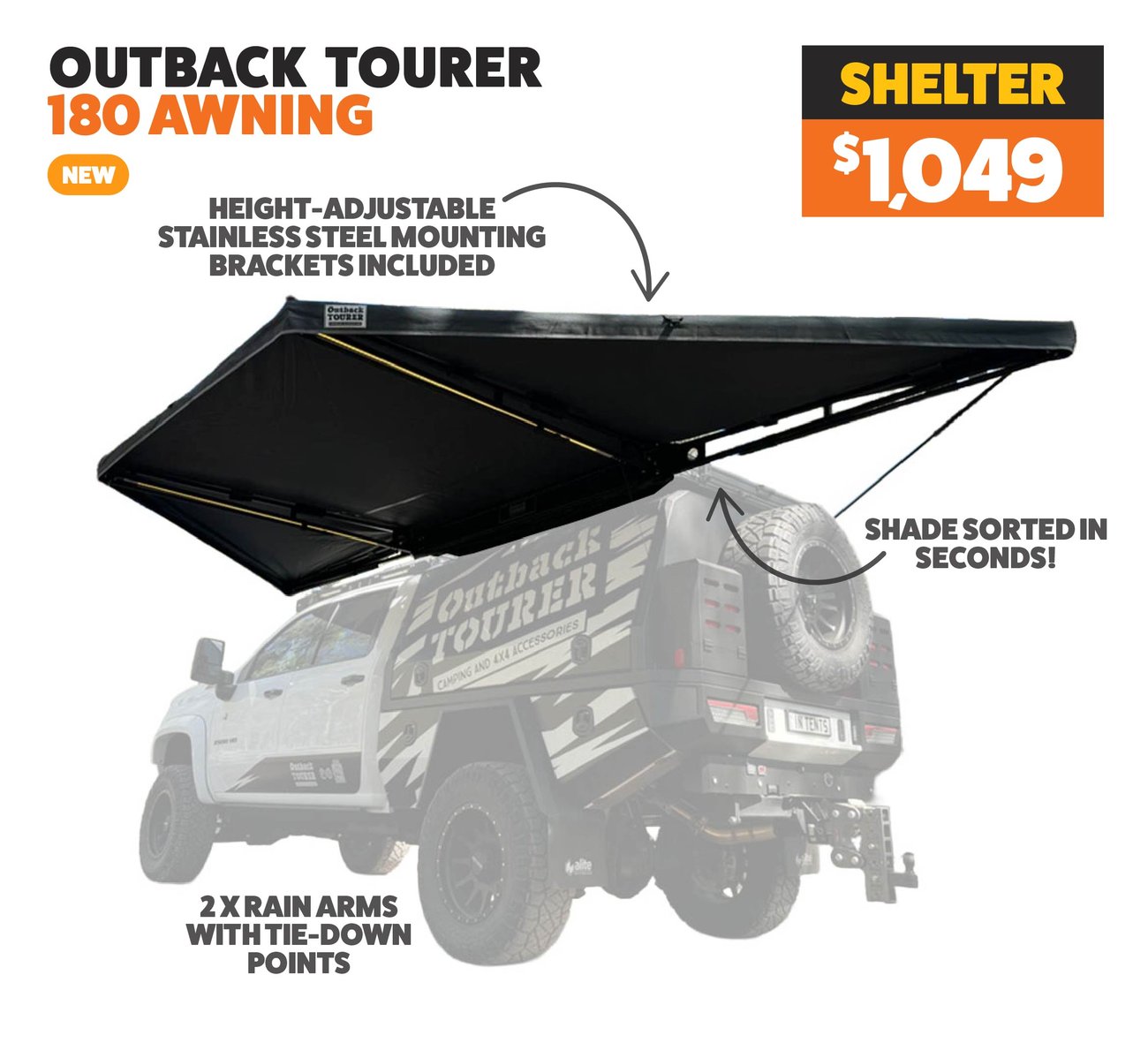 Outback Tourer 180 Awning